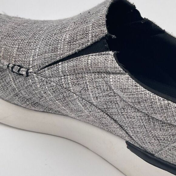 ORTHOCOMFOOT Boat Shoes Mens Size 12 Heather Gray Slip-On Loafers Comfort Canvas - Picture 14 of 16